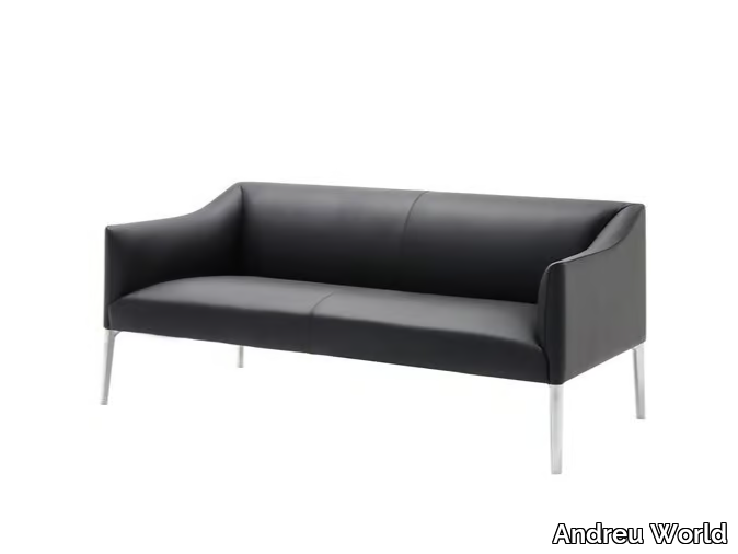 COUVÉ SF1278 - 2 seater leather sofa _ Andreu World