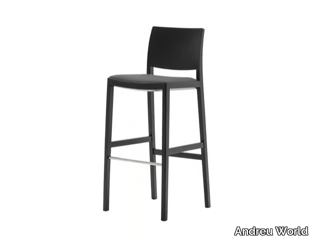 DUOS BQ2758 - High barstool with integrated cushion _ Andreu World