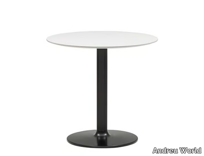 DUAL OCCASIONAL ME6392/94 ME6401/03 - Round Solid Surface coffee table _ Andreu World