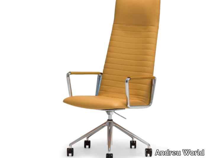 FLEX EXECUTIVE SO1861 - High-back executive chair with 5-spoke base with armrests _ Andreu World