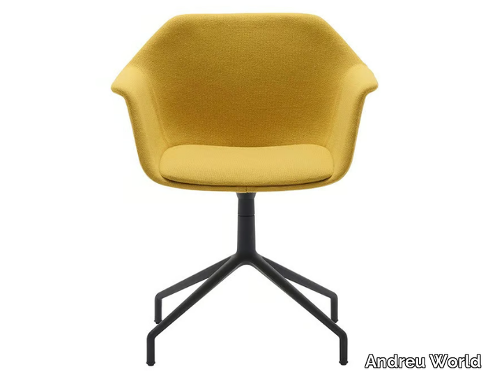 GALA SO0718 - Upholstered fabric chair with armrests _ Andreu World