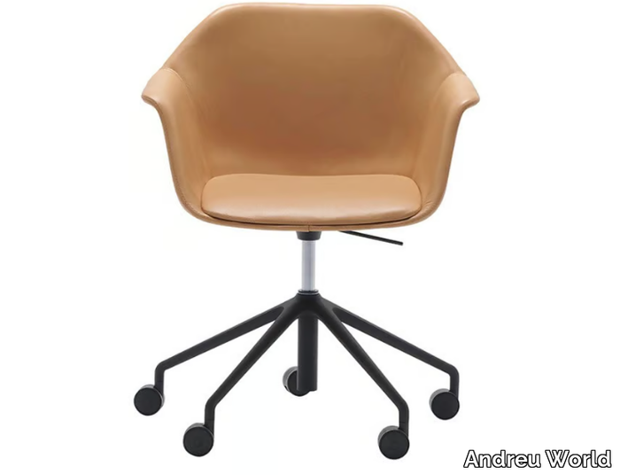 GALA SO0722 - Swivel office chair with castors with 5-Spoke base _ Andreu World