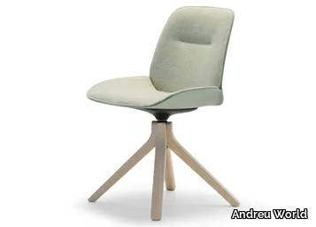 NUEZ SI2789 - Upholstered trestle-based chair _ Andreu World