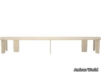 ORU ME6560 - Rectangular ash meeting table _ Andreu World