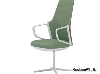 CALMA SO2285 - High-back fabric office chair with 4-Spoke base _ Andreu World