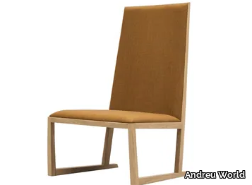 SERENA BU1352 - Sled base oak easy chair _ Andreu World