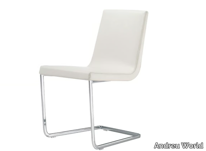 LINEAL COMFORT SI0567 - Cantilever upholstered chair _ Andreu World