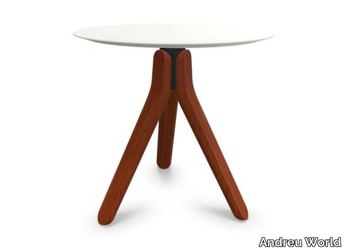 NUEZ ME2874 / ME2881 - Round Solid Surface coffee table _ Andreu World