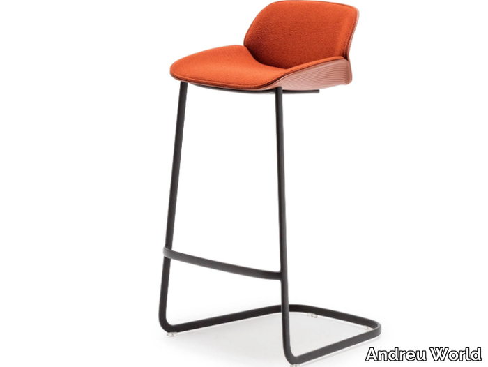 NUEZ BQ2777 - BQ2778 - High cantilever stool with back _ Andreu World