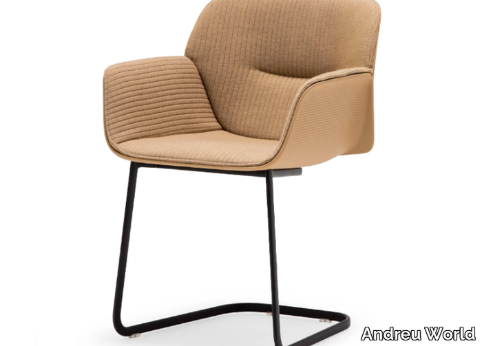 NUEZ SO2771 - Cantilever chair with armrests _ Andreu World