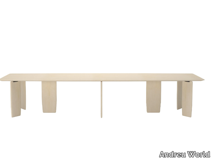 ORU ME6557 - Rectangular ash meeting table _ Andreu World