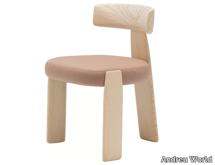 ORU SI2270 - Ash chair with integrated cushion _ Andreu World