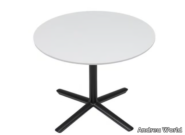 QUATTRO OCCASIONAL SOLID SURFACE ROUND - Round low Solid Surface coffee table _ Andreu World