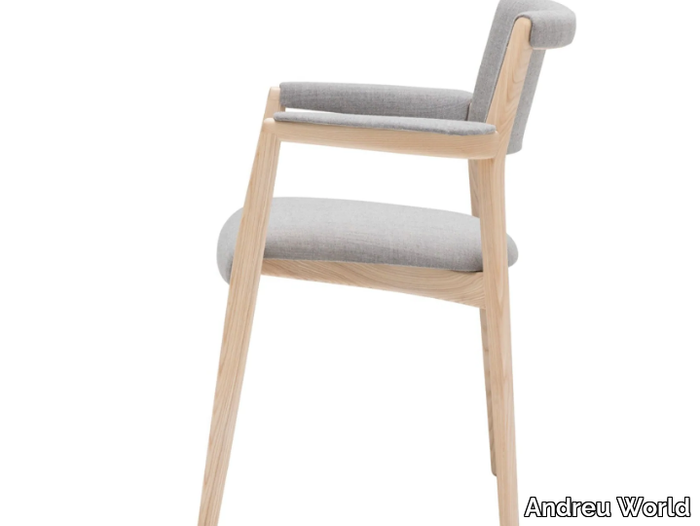 RIZO SO2041 - Solid wood chair with integrated cushion _ Andreu World