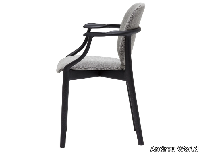 SOLO CHAIR SO3021 - Stackable solid wood chair _ Andreu World