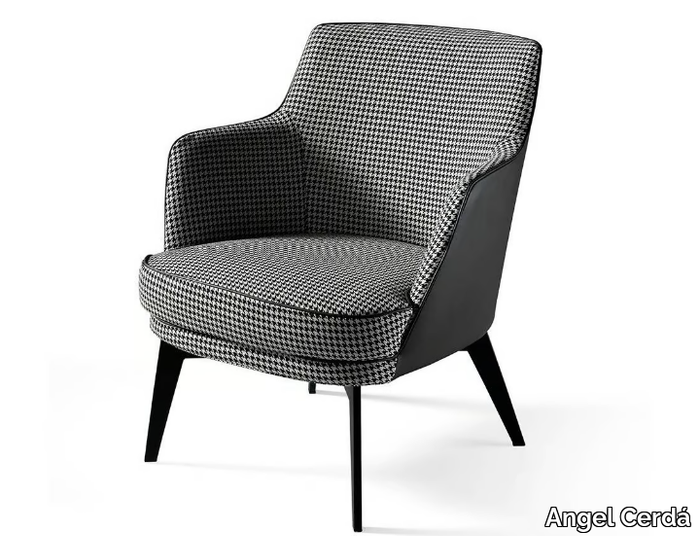 5011 - Fabric armchair with armrests _ Angel Cerdá