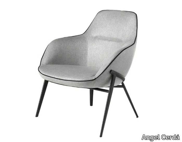 5065 - Fabric armchair with armrests _ Angel Cerdá