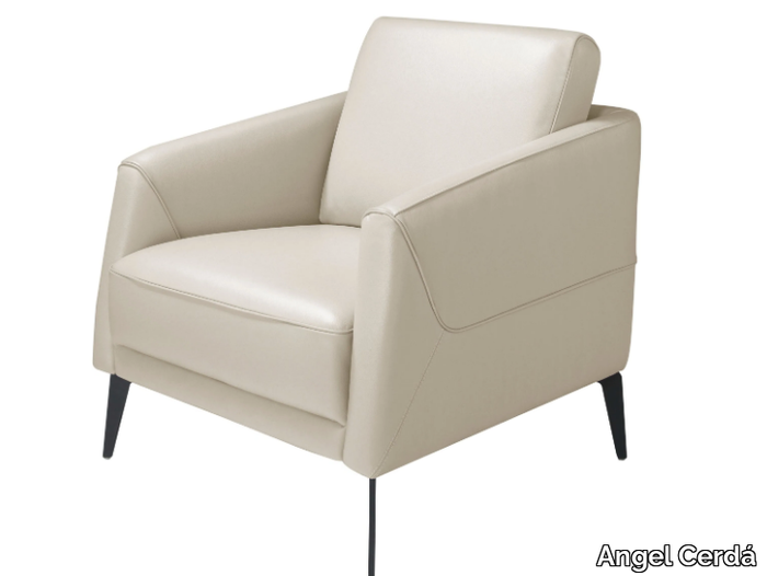 5094 - Leather armchair with armrests _ Angel Cerdá