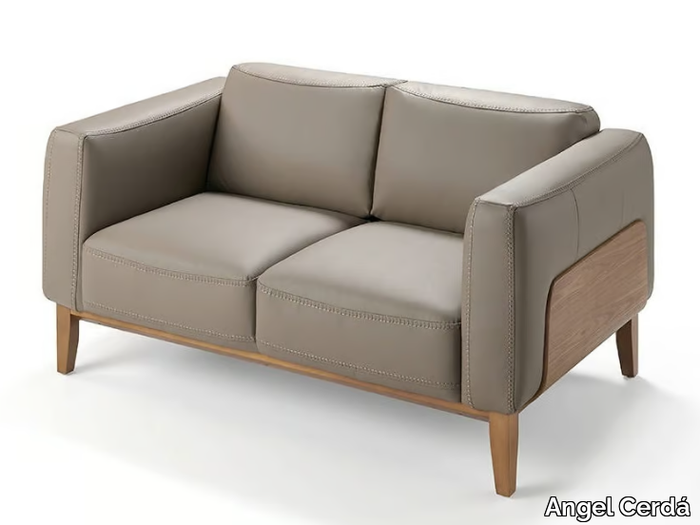 6028 - 2 seater leather sofa _ Angel Cerdá