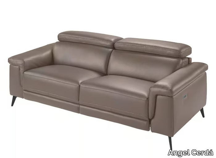 6105 - 3 seater leather sofa with electric motion _ Angel Cerdá