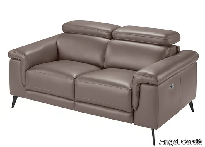 6106 - 2 seater leather sofa with electric motion _ Angel Cerdá