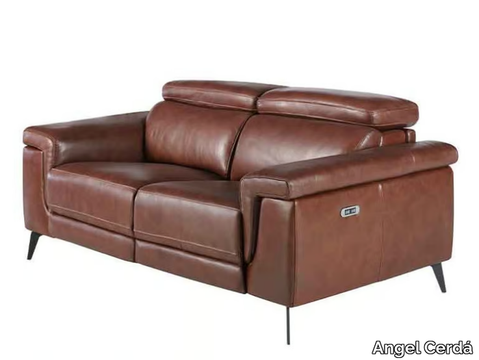 6116 - 2 seater leather sofa with electric motion _ Angel Cerdá