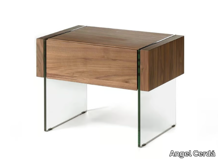 7042 - Rectangular walnut bedside table _ Angel Cerdá