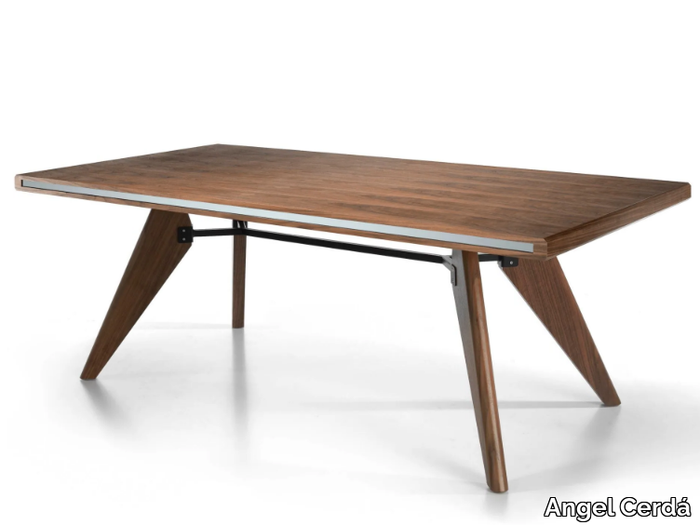 1080 - Rectangular walnut dining table _ Angel Cerdá