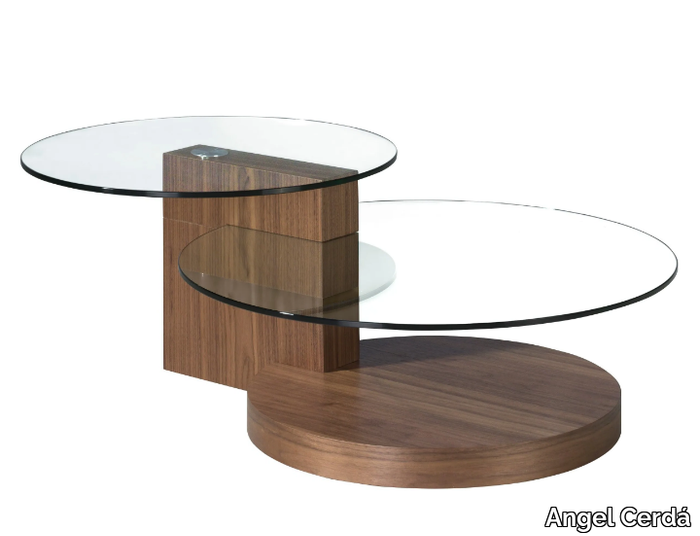 2019 - Wood and glass coffee table _ Angel Cerdá