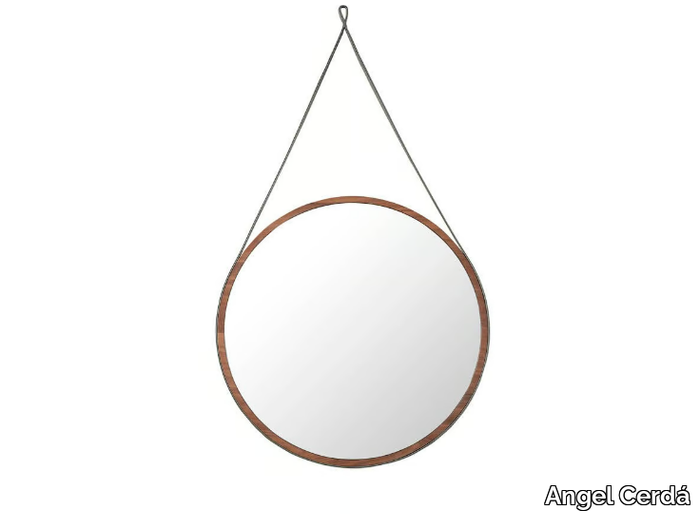 3038 - Round framed wall-mounted mirror _ Angel Cerdá