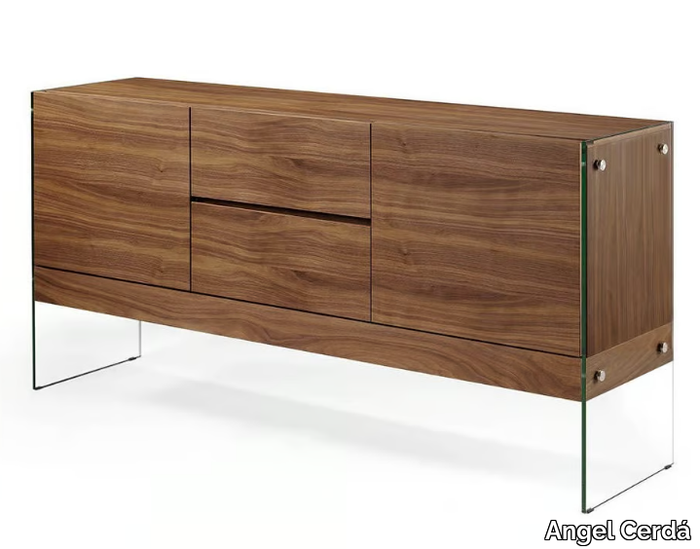 3062 - Walnut sideboard with doors _ Angel Cerdá