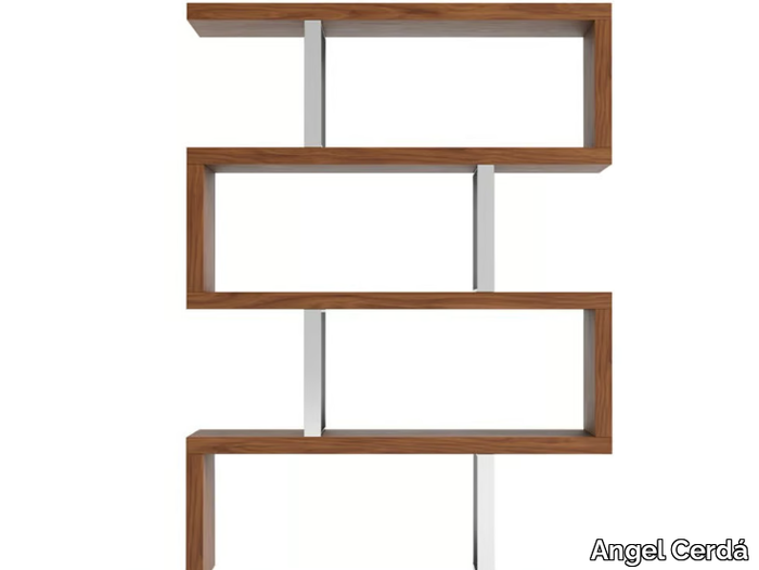 3079 - Open double-sided wooden bookcase _ Angel Cerdá