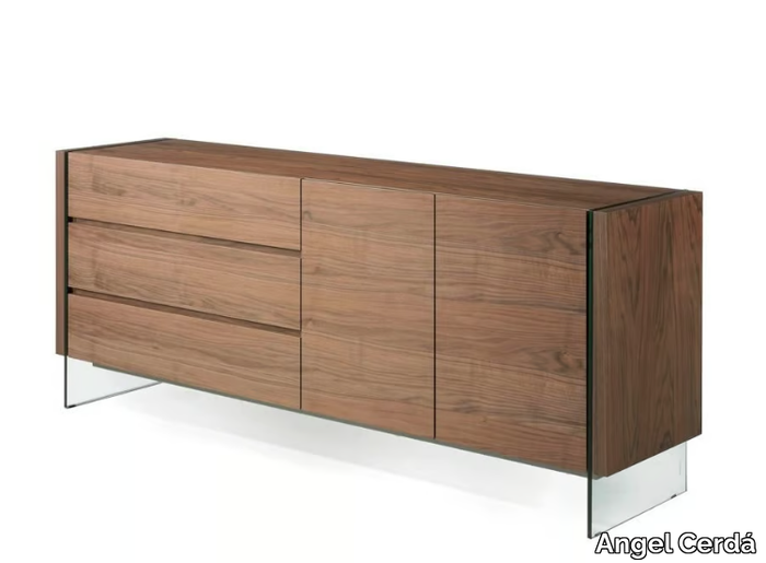 3086 - Walnut sideboard with drawers _ Angel Cerdá