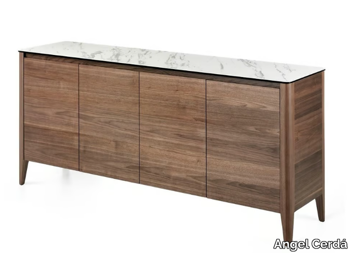 3080 - Walnut sideboard with doors _ Angel Cerdá