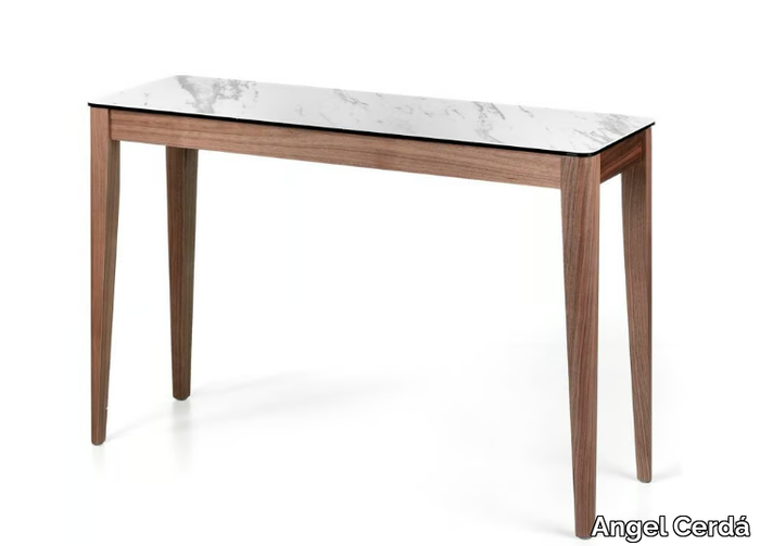 3082 - Rectangular walnut console table _ Angel Cerdá