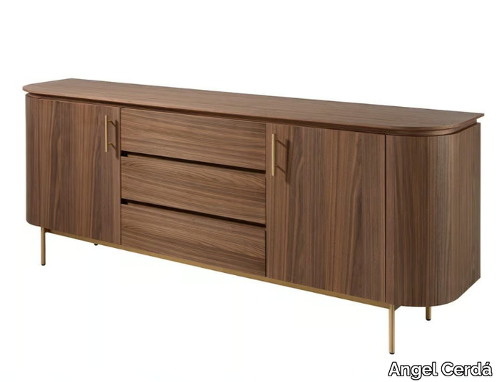 3228 - Wood veneer sideboard with doors _ Angel Cerdá