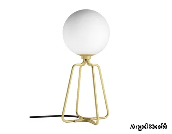 8049 - LED glass and steel table lamp _ Angel Cerdá