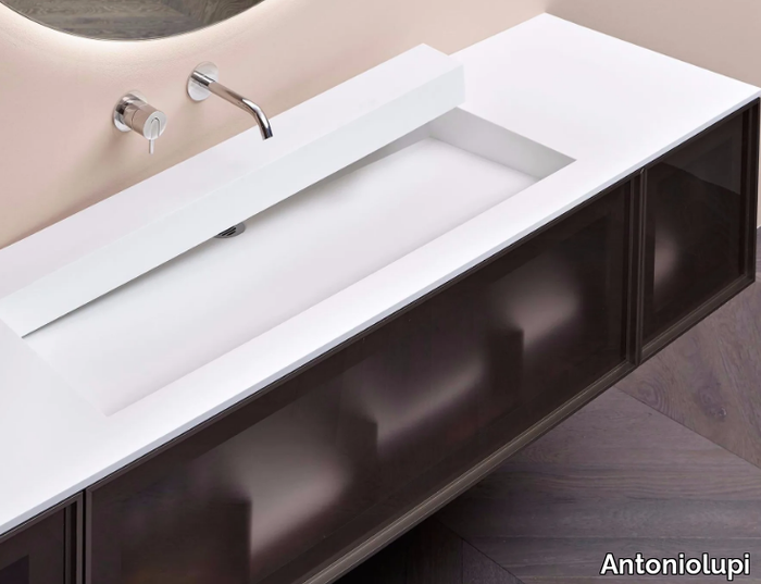 OPEN SLOT - Corian® washbasin _ Antoniolupi