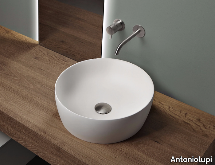 CATINO - Countertop round Flumood® washbasin _ Antoniolupi