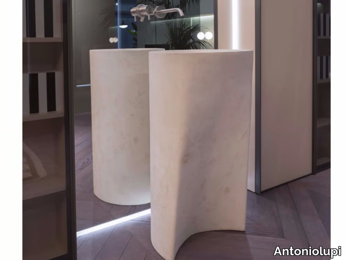 RILIEVO - Freestanding natural stone washbasin _ Antoniolupi