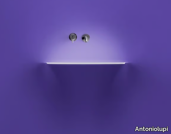 SOFFIO - Corian® washbasin with light _ Antoniolupi