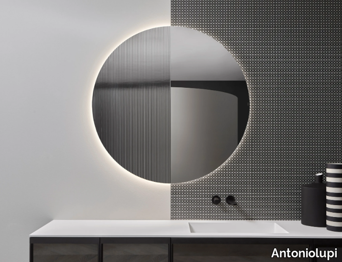 SUPERLUNA - Round wall-mounted bathroom mirror _ Antoniolupi