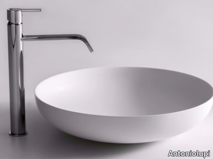 VERSO - Countertop round Flumood® washbasin _ Antoniolupi