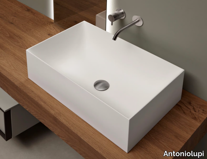 STRATOS - Countertop rectangular Flumood® washbasin _ Antoniolupi