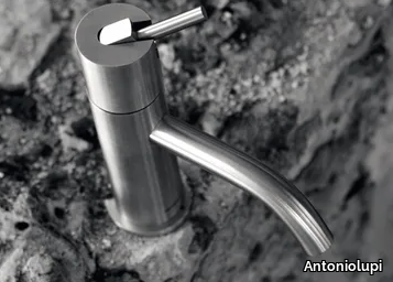 AYATI - Countertop single handle stainless steel washbasin mixer _ Antoniolupi