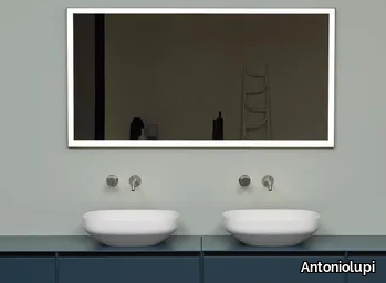 VERTICE - Wall-mounted bathroom mirror with integrated lighting _ Antoniolupi