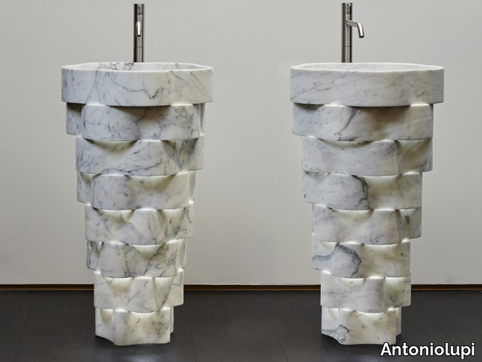 INTRECCIO - Freestanding marble washbasin _ Antoniolupi