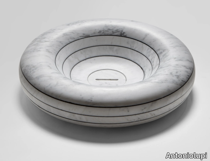 RIGATI - Countertop round marble washbasin _ Antoniolupi