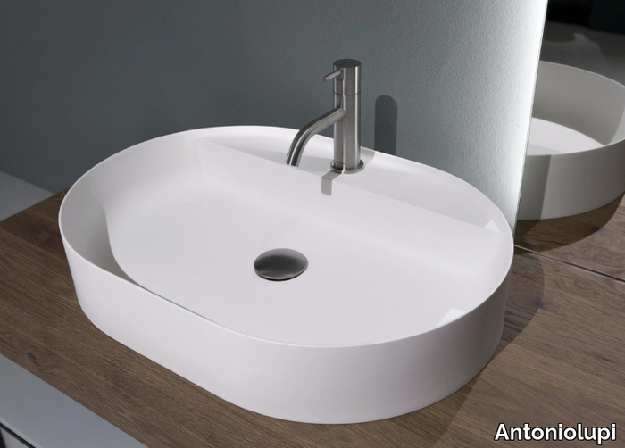 SIMPLO - Countertop oval Flumood® washbasin _ Antoniolupi