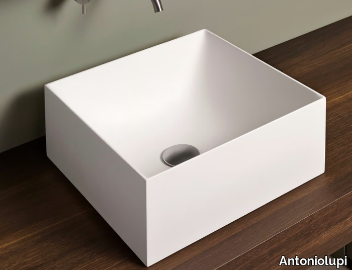 STRATOS - Countertop square Flumood® washbasin _ Antoniolupi